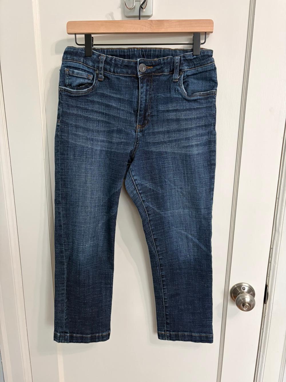 Kut from the Kloth Lauren Crop Straight Leg Jeans Dark Wash Women's Size 12